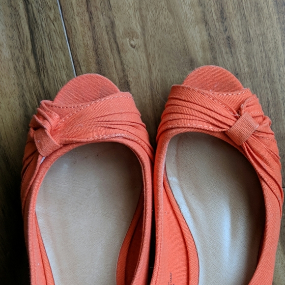 Nine West Peep Toe Slingback Wedges - Picture 4 of 5